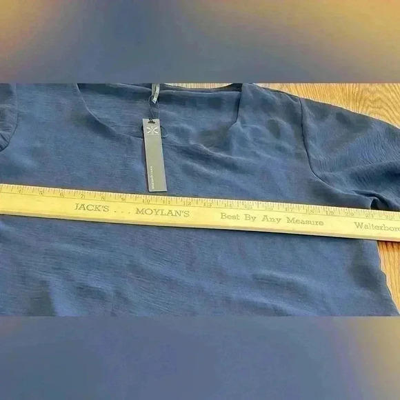 Capote navy blue short sleeve dress size extra large flow, generous size fitNWT - Picture 8 of 8